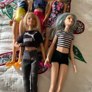 Fashion Doll Set Mattel Barbie Bundle of Five